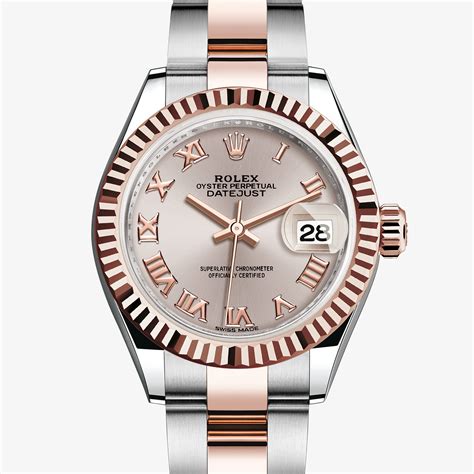 rolex lady-datejust 28 mm everose gold|rolex oyster perpetual datejust gold.